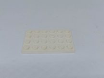 Lego Alaplap 4*6 (fehér)