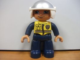 Lego Duplo ember - pilóta, rendőr (sisakja kicsit karcos)