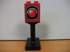 Lego Duplo képeskocka + talp (jelzőlámpa) 