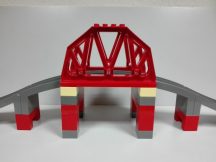   Lego Duplo - Vasúti híd, felüljáró 3774, lego duplo vonatpálya (barnás szürke)