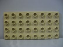 Lego Duplo Alaplap 4*8 (krém színű)