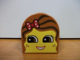 Lego Duplo képeskocka - gyerek fej (karcos)