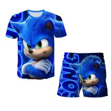 Gyerek 3D rövidnadrág pólóval Sonic 120 méret