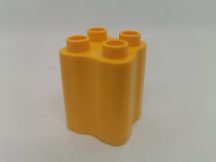 Lego Duplo Kocka, pálma törzs, fa törzs (narancsos)