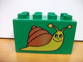 Lego Duplo képeskocka - csiga (karcos)