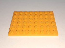 Lego Alaplap 6*8 régi (narancs)