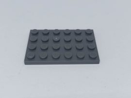 Lego Alaplap 4*6 (s.szürke)