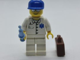 	 Lego City Figura - Doktor (cty0017)(kék injekció)