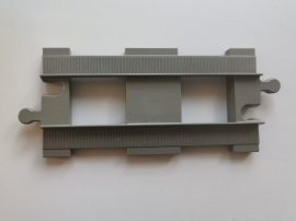 Lego Duplo sín egyenes (barnás szürke), lego duplo vonatpályához