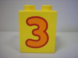 Lego Duplo képeskocka - szám (karcos)