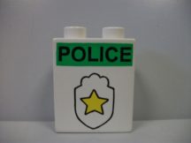 Lego Duplo képeskocka - police, rendőrség 