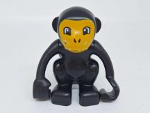 Lego Duplo Majom Fekete (arca kopott,karcos)