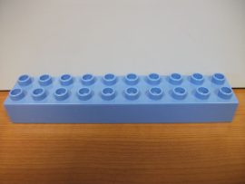 Lego Duplo 2*10 kocka (egyik oldala kicsit sárgult)