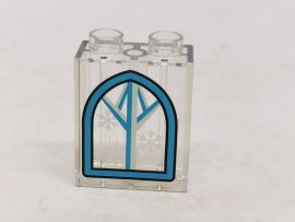 Lego Duplo Képeskocka - Kastély ablak (átlátszó) (jégvarázsos)
