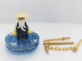 Lego Ninjago figura - Sensei Wu (njo026) + spinner