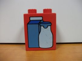 Lego Duplo képeskocka - tej (karcos)