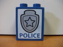 Lego Duplo képeskocka - police, rendőrség (karcos)