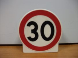 Lego Duplo képeskocka - jelzőtábla (karcos)