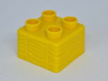 Lego Duplo kocka - szalma (sárga)
