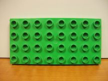 Lego Duplo alaplap 4*8 -as v. zöld