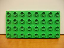 Lego Duplo alaplap 4*8 -as v. zöld