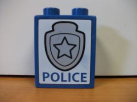 Lego Duplo képeskocka - police, rendőrség