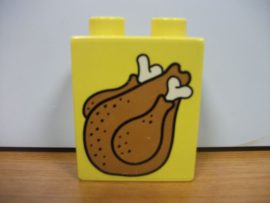 Lego Duplo képeskocka - hús (kicsi karc)