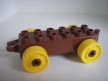 Lego Duplo utánfutó alap kapcsos barna-sárga