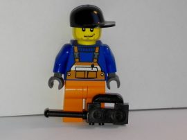 Lego Town City figura - Munkás (air033)