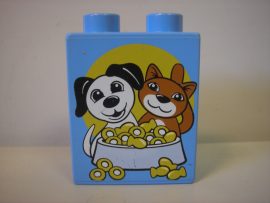 Lego Duplo képeskocka - kutya, cica (karcos)