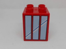 Lego Duplo Képeskocka - Ablaküveg (kopott/karcos)