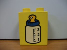 Lego Duplo képeskocka - cumisüveg (karcos)