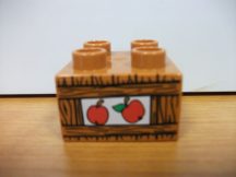 Lego Duplo képeskocka - alma (sötét ! )