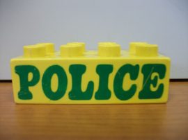 Lego Duplo képeskocka - rendőrség (karcos)