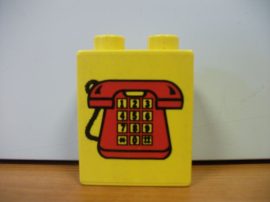 Lego Duplo képeskocka - telefon (karcos)