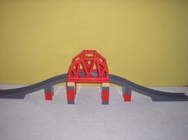 Lego Duplo - Vasúti híd, felüljáró 3774, lego duplo vonatpálya (szürke) 